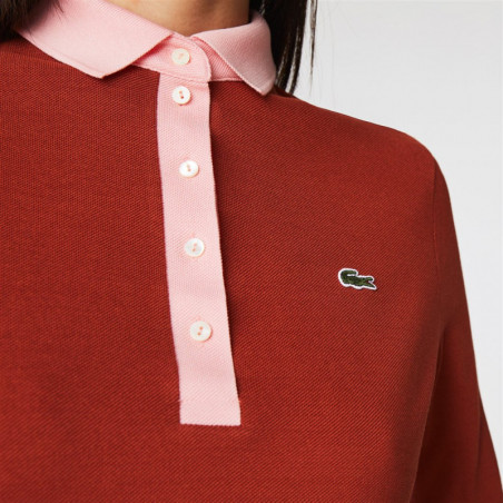 Polo Lacoste Slim Fit En Coton à Manches Trois-Quarts Lacoste