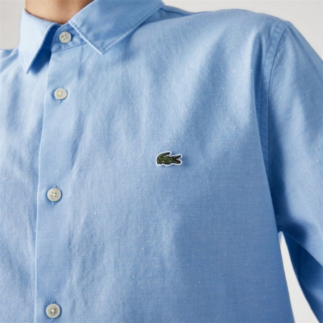 Chemise Slim Fit En Chambray De Coton Lacoste