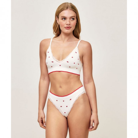 Soutien-Gorge Brassière Triangle Broderies Curs